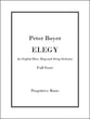 Elegy Orchestra sheet music cover